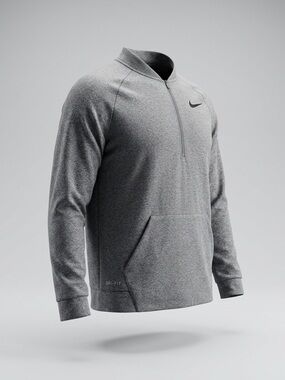 Nike Men’s Grey Dri-FIT Half-Zip Pullover Jacket #layering #hiking #trailrun